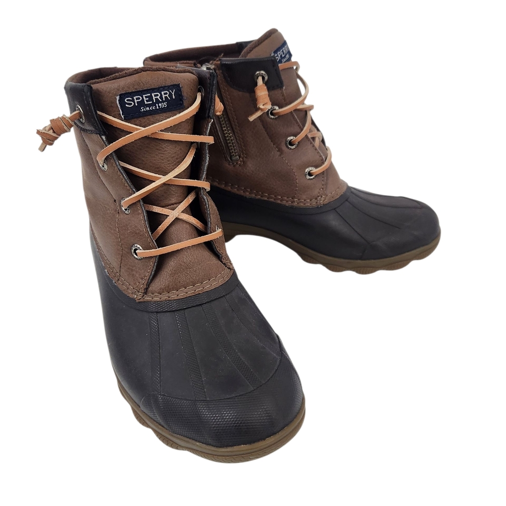 Sperry WOMENS Syren Gulf Duck Boots Size 6 Side Zip Waterproof Boots Round Toe